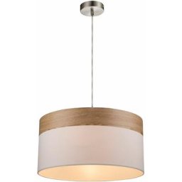 Lampe à suspension salon suspension lampe de table à manger lampe de cuisine aspect bois, textile