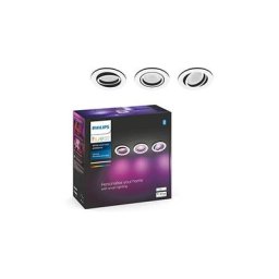 Hue White Ambiance, Milliskin spots encastrés blancs 3x5,7W, compatible Bluetooth, fonctionne avec