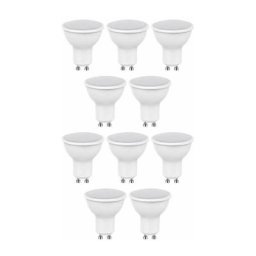 Lot de 10 Spots led 7W GU10 a+ Blanc Angle 110° Blanc Neutre 4500K
