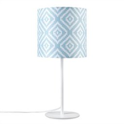 Paco Home - Applique Abat-Jour Tissu Lampe à Poser Lampe De Chevet E14 Vintage Rétro Ronde Lampe de