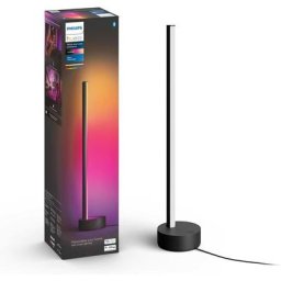 Philips - Hue White and Color Ambiance, Lampe à poser Gradient Signe Noir, compatible Bluetooth,