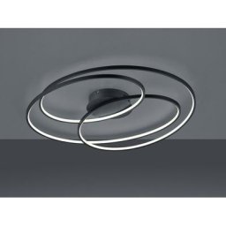 Plafonnier Gale Noir Mat 1x50W SMD LED - Noir