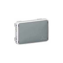 Legrand 069537 Enjoliveur Obturateur Étanche Plexo, Gris
