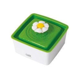 Cat It Abreuvoit Mini Avec Fleur - 1,5 L (50,7 Oz Liq.) - Blanc Et Vert - Pour Chat 43735w