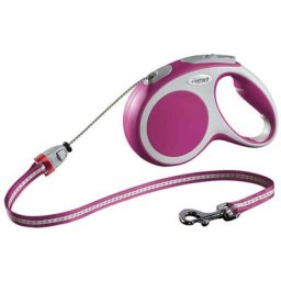 Flexi - Laisse Vario rose pour chien Max 20 kg cordon 5 m Rose