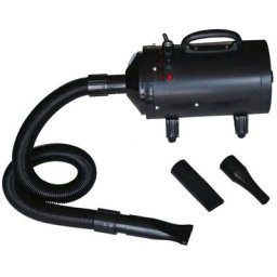 Maisonchic - Sèche-cheveux pour chien avec 3 buses | Séchoir pulseur pour chien Noir 2400 w 26991