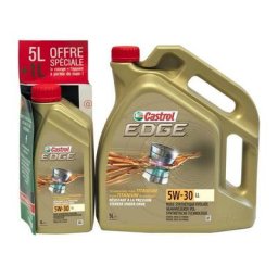 Huile moteur Edge Castrol 4 saison - 5W-30 ll - 5+1L