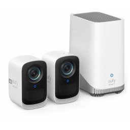 Security Cam 3C 2-Cams Kit, Caméra de Surveillance Extérieur sans Fil 4K avec Reconnaissance