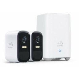 Security Cam 2C Pro Caméra de Surveillance WiFi Extérieure Sécurité Domestique sans Fil, Autonomie