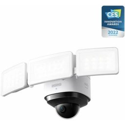 Security Floodlight Cam 2 Pro, Camera Surveillance WiFi Extérieur, Couverture Panoramique et