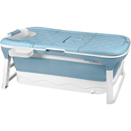 Baignoire Pliable Idéale pour Salle de Bain, Douche et Balcon, Avec Housse et Rouleaux de Massage,