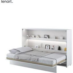 Lenart Lit escamotable bed concept 05 120x200 horizontal blanc briliant