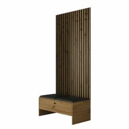 Ensemble entrée Hartford 321, Chêne artisanal + Faux cuir Soft 011, 206x85x44cm, Chêne artisanal,