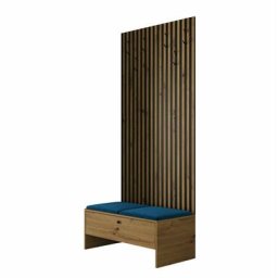 Ensemble entrée Hartford 321, Chêne artisanal + Manila 26, 206x85x44cm, Noir, Chêne artisanal,