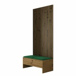 Ensemble entrée Hartford 321, Chêne artisanal + Manila 35, 206x85x44cm, Chêne artisanal, Noir,