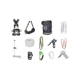 Kit travaux sur cordes premium avec anneaux d'ancrage 1,50 et 3m pour usage intensif - FA8011400