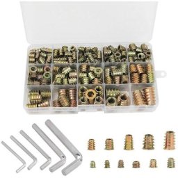 Crous Hexagonaux M4 M5 M6 M8 M10 avec Inserts Filetés, Alliage de Zinc Insert Fileté Hexagonale