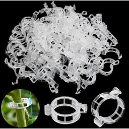 100 Pièces Clips de Support de Plantes, Clips pour Les Légumes, Pinces à Plantes en Plastique,