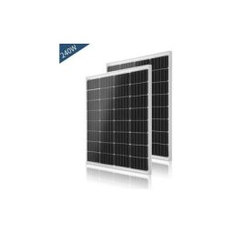 Leadzm - Panneau Solaire 240W Kit Chargeur de Batterie Rectangulaire Monocristallin Verre