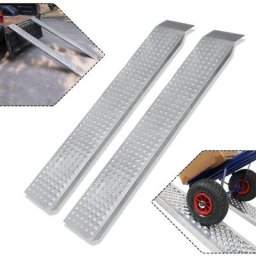 Aufun - Lot de 2 rampes de Chargement, antidérapantes, pour remorque, Moto, atv et Quad, Jusqu'à