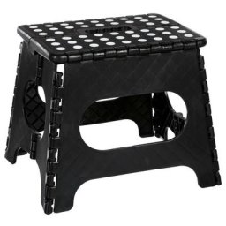 Marche pied / Tabouret pliant Noir