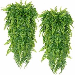 2pcs plante artificielle fougère de Boston, fausse plante artificielle tenture murale, décor de