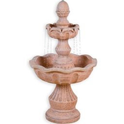Fontaine de jardin modèle metis aspect pierre 58 x 58 x 102 cm grande fontaine avec pompe incluse