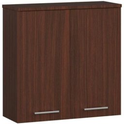 Armoire salle de bains Akord fin, accr. au mur Wengé 60 cm 2 portes façade Wengé 2 étagères