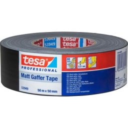 Tesa - Ruban adhésif toilé ® Gaffer tape 53949-00000-02 noir (l x l) 50 m x 50 mm caoutchouc 1
