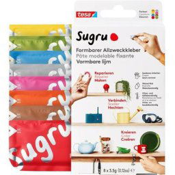 Tesa - Sugru Pâte autocollante 41283-00001-00 multicolore 8 pc(s)