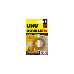 UHU - Ruban adhésif Doublefix Universel - 1,5m x 19mm - 36495 - Noir