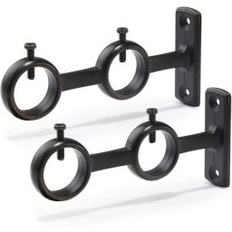 Support de tringle à rideau, support de tringle à rideau double 2pcs, support de tringle double,