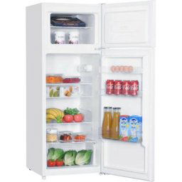 Schneider - Réfrigérateurs 2 portes 205L Froid Statique 54.5cm, scdd 205 w - Blanc