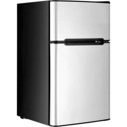 Frigo Réfrigérateur Rétro 90L Double Porte, Congélateur 27L, Refroidissement 0℃ à 10℃, Température