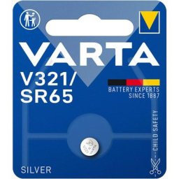 Micro pile bouton Varta silver sr65 - v321 1,55v (emballage 1 unit) ø6,8x1,65mm