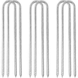 Oylda - Ancres de sol filetées en métal pour tente de camping en plein air 6 pièces