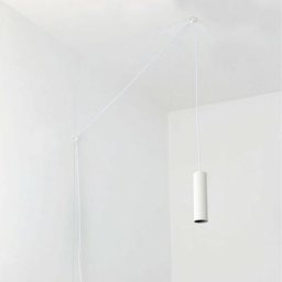 Barcelona Led - Suspension minimaliste avec câble et prise rim - GU10 Blanc - Blanc