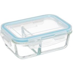 Boîte de conservation verre Clipeat 1 - 1L - 5 five simply smart - Transparent et bleu