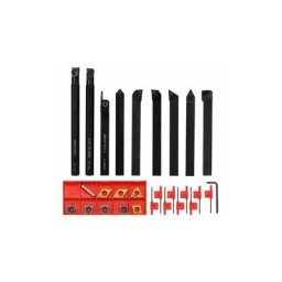 Ensemble d'outils de tournage 9 pieces haute duretefraise en metal tour porte-outil cnc avec cleet