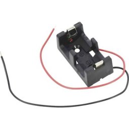 CR2R Support de pile 1x cr 2 (l x l x h) 36.3 x 19.2 x 15.5 mm - noir - Takachi
