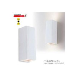 Fan Europe - Applique en plâtre Foster blanc 21 Cm - Blanc