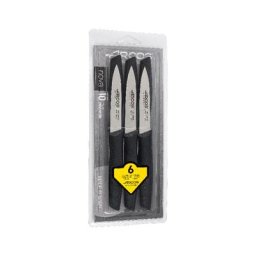 Set de couteaux Mondadores Arcos Nova 189100 acier inoxydable Nitrum et mango Polypropylène noir 6