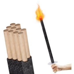 Swanew - Torche jardin, lot de 25, lampe huile pour dehors,42cm - noir