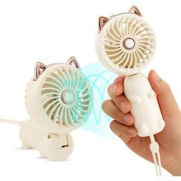Mini ventilateur portable avec batterie rechargeable et 3 vitesses, ventilateur pliable personnel