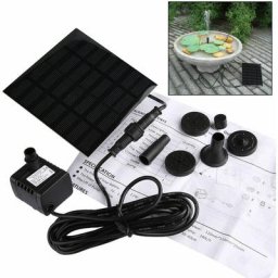 Fontaine Solaire Extérieur , 1.2W Fontaine Solaire à Eau , Pompe à Eau Solaire Flottante