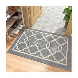 Tapis d'entrée intérieur, tapis de porte extérieur 50 x 80 cm, tapis de porte anti-dérapant et