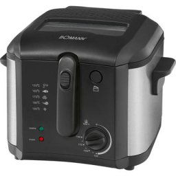 Bomann - FR2253 Friteuse capacité 2.5 litres 1600W Noir/Argent - Noir/Argent