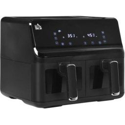Friteuse à air 2 paniers 2500W 8L - friteuse sans huile multifonction 8 programmes - température