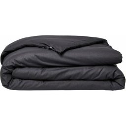 Housse de couette 100% coton bio organic - noir fusain 240X220
