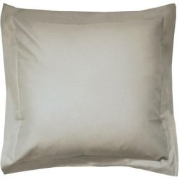 Taie d'oreiller uni 100% coton alto 80x80 cm - Marron Chamois